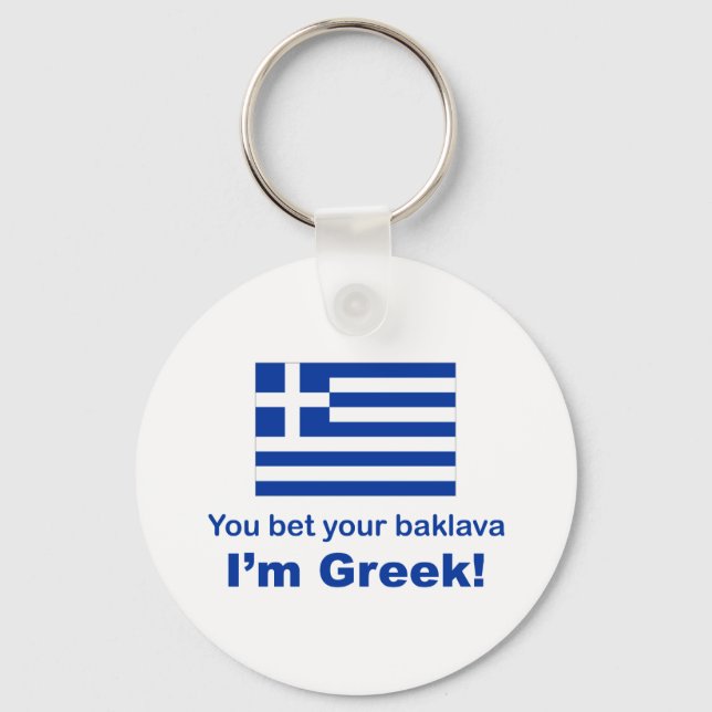 You Bet Your Baklava Key Ring (Front)