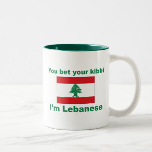 You bet your kibbi I'm Lebanese Two-Tone Coffee Mug