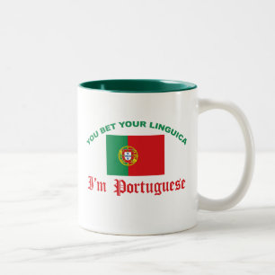 You Bet Your Linguica Two-Tone Coffee Mug