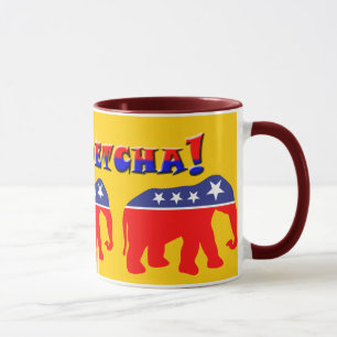 You Betcha! & Modernised GOP Elephants Mug