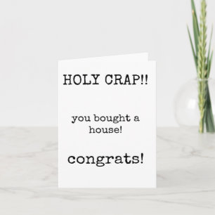 You Bought a House, Housewarming, New Home Card