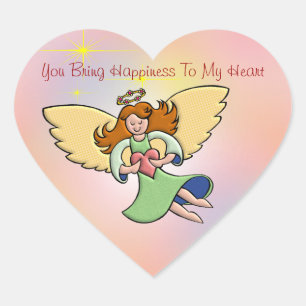 You Bring Happiness To My Heart Heart Sticker