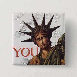 You buy a Liberty Bond Lest I Perish 15 Cm Square Badge