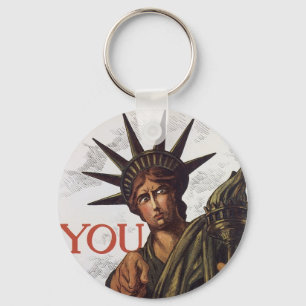 You buy a Liberty Bond Lest I Perish Key Ring