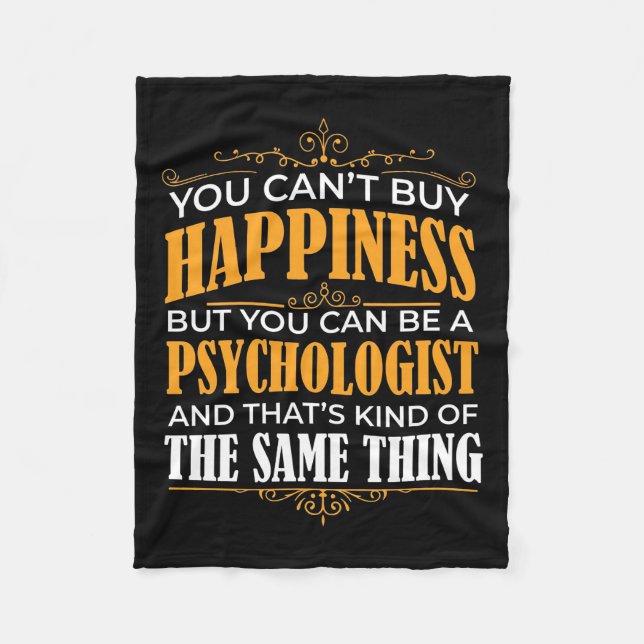 You Can Be A Psychologist Fleece Blanket (Front)