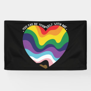 You Can Be Yourself With Me LGBT Transgender Gay  Banner
