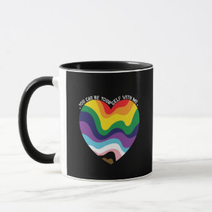 You Can Be Yourself With Me LGBT Transgender Gay Mug