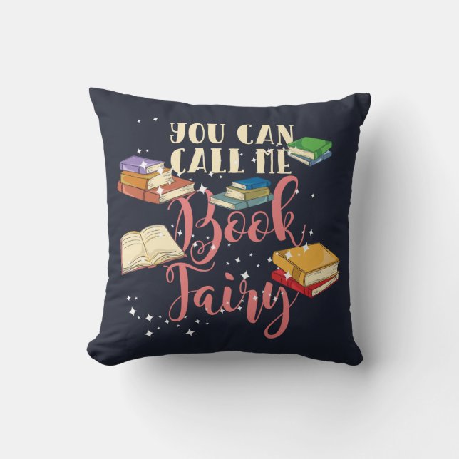 You Can Call Me Book Fairy Cushion (Front)