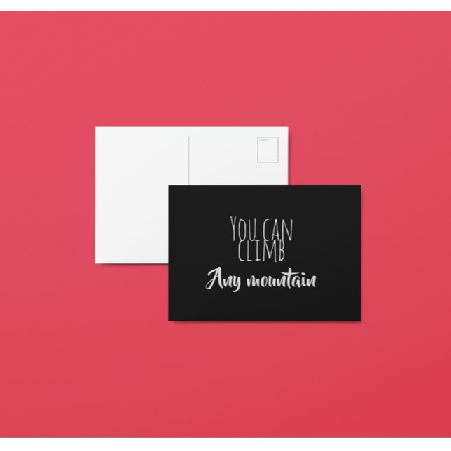 You Can Climb Any Mountain Affirmation Postcard (Creator Uploaded)