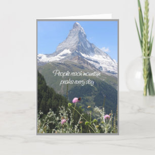 You can climb your mountain - encouragement card