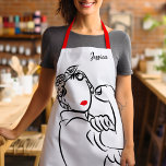 You Can Cook It - Stylish Rosie the Riveter Apron<br><div class="desc">You Can Cook It Rosie the Riveter Apron - This inspiring apron design, features a stylish image based on the uber cool “We Can Do It!” American propaganda poster. Associated with Rosie the Riveter who was instrumental in the movement of women into the paid industrial workforce during World War II....</div>
