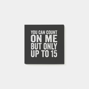 You Can Count On Me But Only Up To 15 Amputee Hand Post-it Notes
