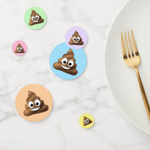 You can Customise, Poop Emoji Confetti