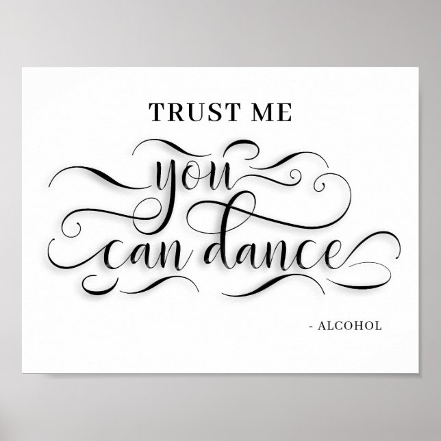 You Can Dance Wedding Dance Floor Sign (Front)