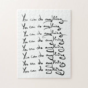 You CAN DO ANYTHING! Inspirational quote Jigsaw Puzzle