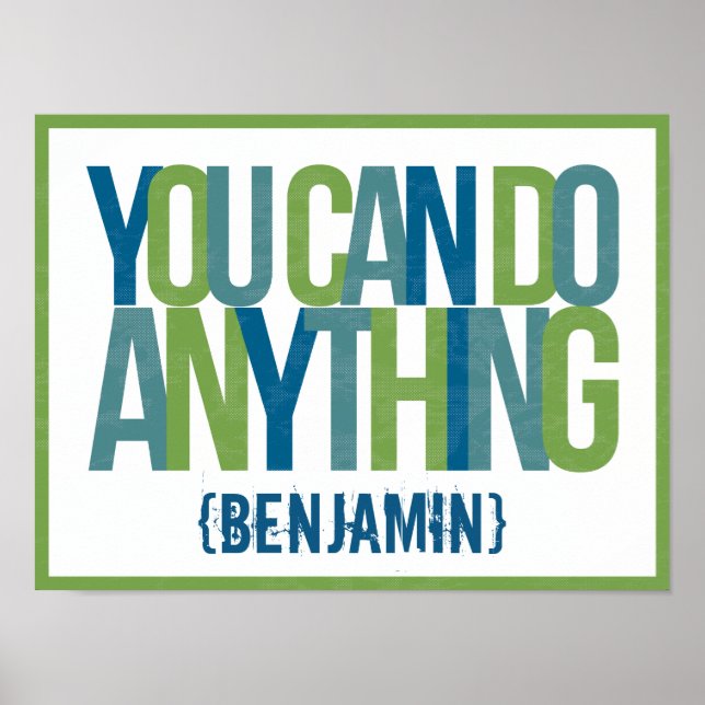You Can Do Anything Kids' Room Art Poster (Front)