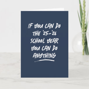 You can do anything navy teacher appreciation card
