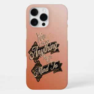You Can Do Anything Quote Terracotta Pink iPhone 16 Pro Max Case