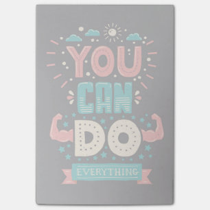 You Can Do Everything Colourful Post-it Notes