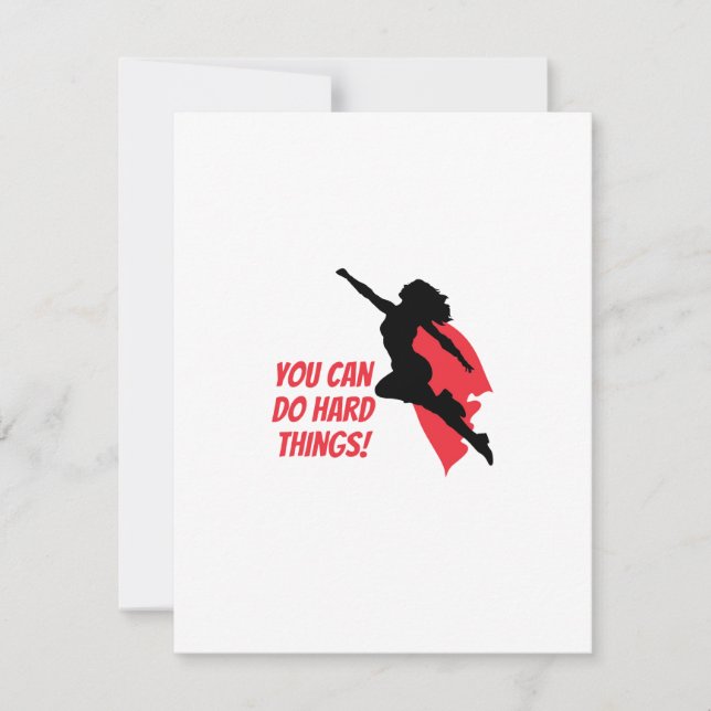You can do hard things  card (Front)