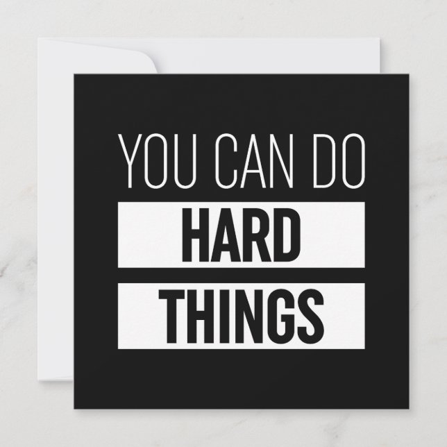 You Can Do Hard Things Holiday Card (Front)