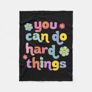 You Can Do Hard Things Teacher Back To School Moti Fleece Blanket