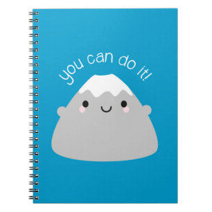 You Can Do It! Kawaii Mt Fuji Notebook