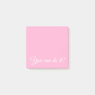 You Can Do It Pretty Pink Post-it Notes