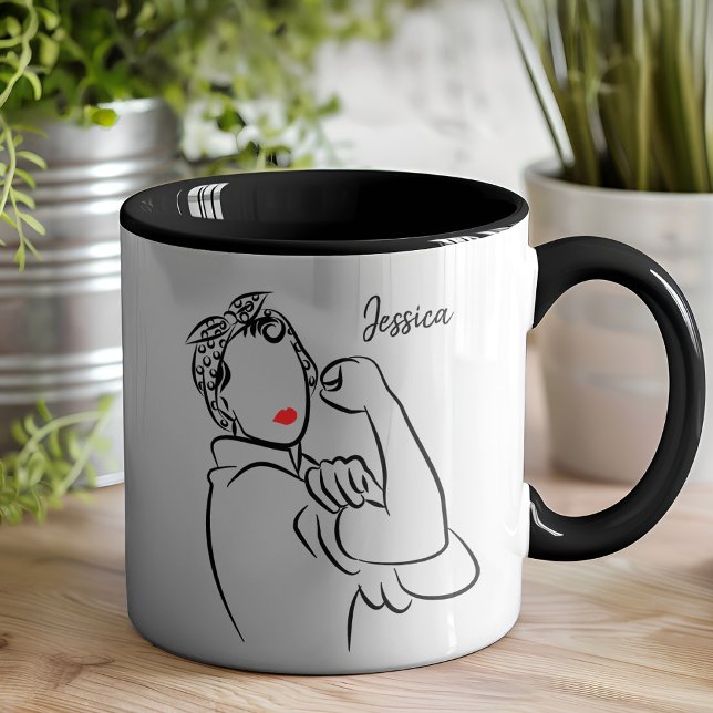 You Can Do It Stylish and Modern Rosie The Riveter Mug (This fantastic mug is just right to dazzle everyone in the office and kick off your morning coffee.)