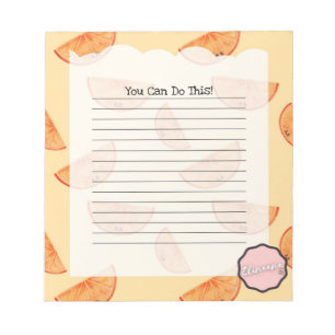 You Can Do This, Customisable Orange Notepad