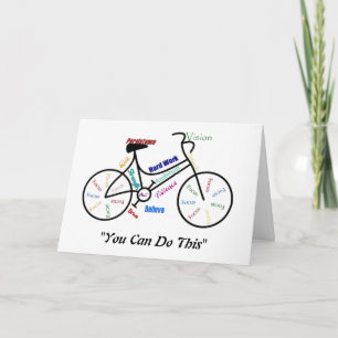 You can do This Motivational Bike, Bicycle Cycling Card
