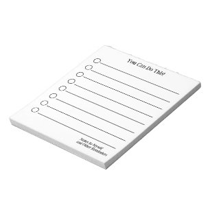 You Can Do This! Notes to Myself Notepad