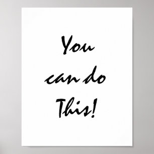 You can do this! poster