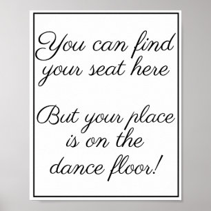 You can find your seat here poster