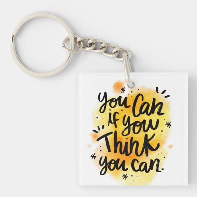 You Can If You Think You Can Key Ring (Front)