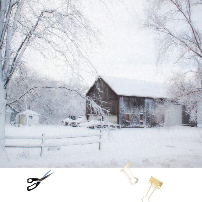 You Can Just Hear the Silence - Winter Barn Tissue Paper (Creator Uploaded)