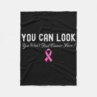 You Can Look Breast Cancer Awareness  Fleece Blanket