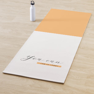 You Can   Motivational Quote   Inspirational Yoga Mat