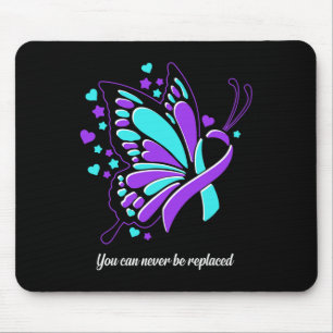 You Can Never Be Replaced Butterfly Ribbon Suicide Mouse Mat