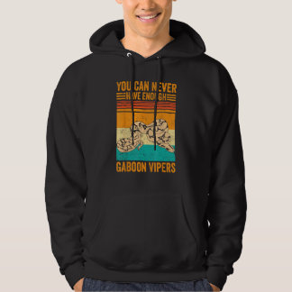 You Can Never Have Enough Gaboon Vipers Retro Hoodie