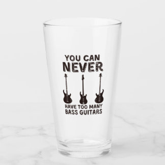 You can never have too many bass guitars glass
