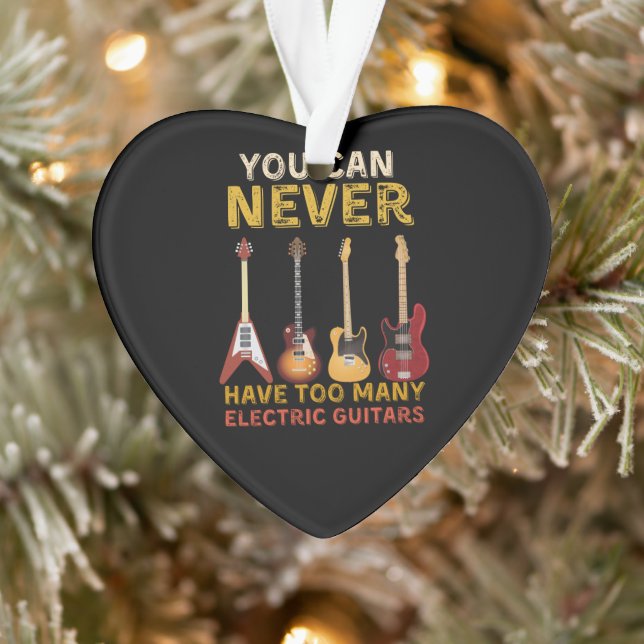 You can never have too many electric guitars ornament (Tree)