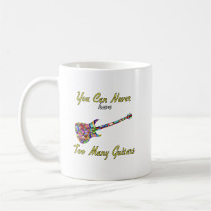 You Can Never Have Too Many Guitars - Colourful Coffee Mug