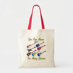 You Can Never Have Too Many Guitars - Colourful Tote Bag