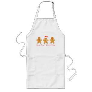 You Can Not Catch Me Gingerbread Men Long Apron