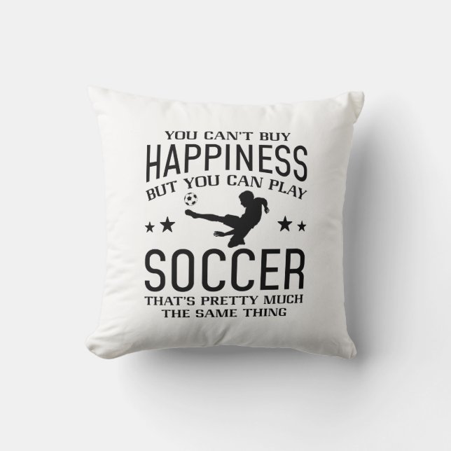 You Can Play Soccer Cushion (Front)
