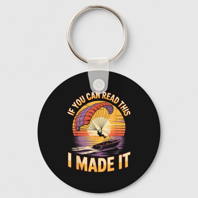 You Can Read This Parasailer Paragliding Boating P Key Ring (Front)