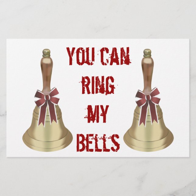 You can Ring my Bells Stationery (Front)