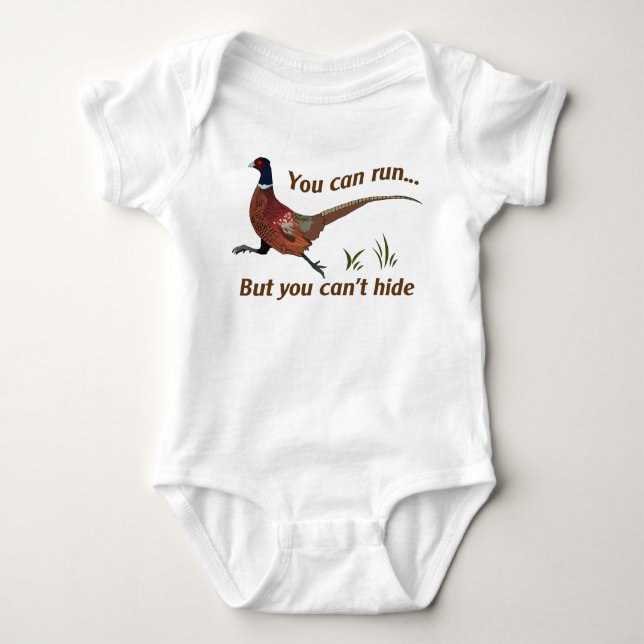 You Can Run Baby Bodysuit (Front)
