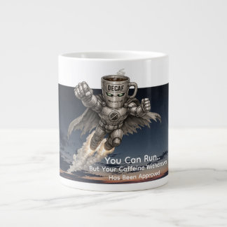 You Can Run. Your Caffeine Withdrawal Approved Large Coffee Mug